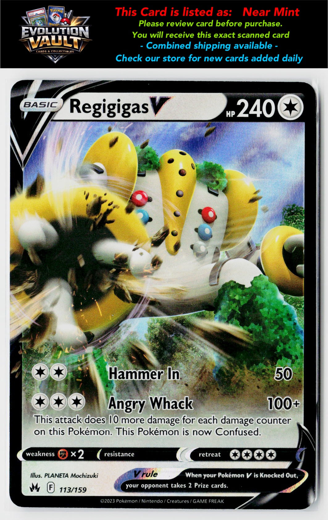 Crown Zenith #113/159 Regigigas V