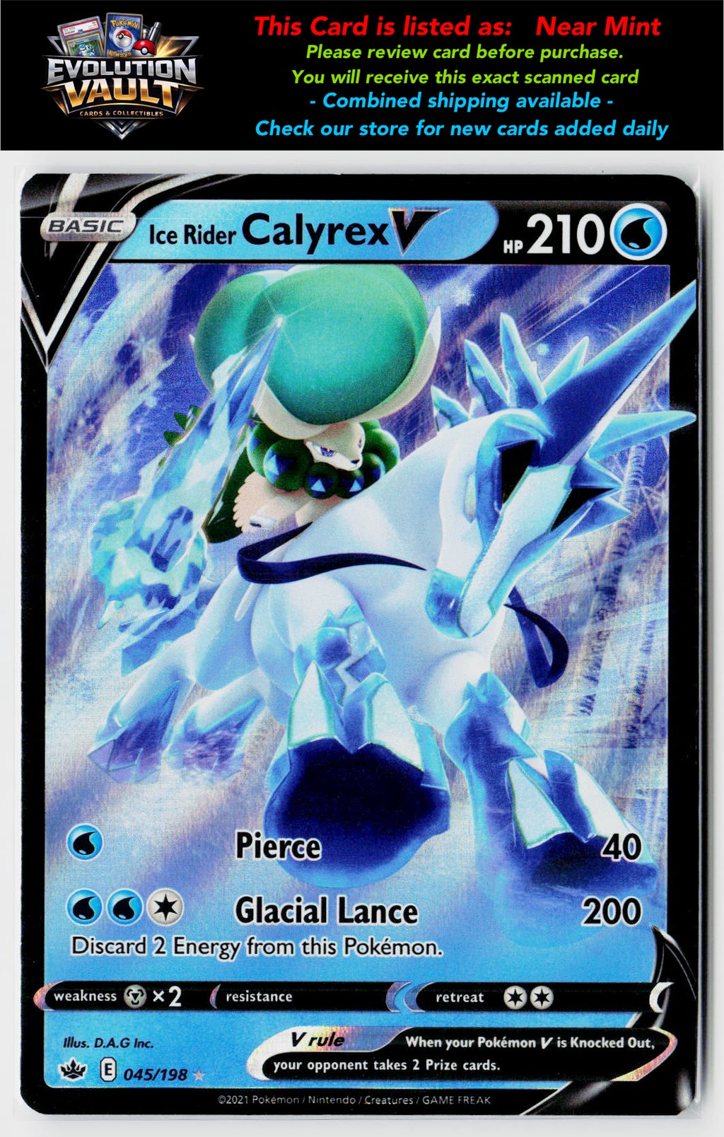 Miscellaneous Cards & Products #045/198 Ice Rider Calyrex V