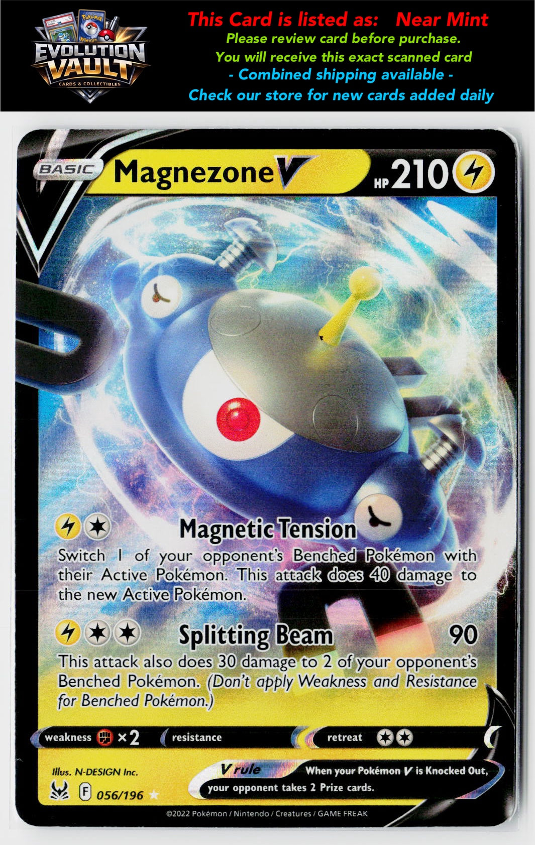 SWSH11: Lost Origin #056/196 Magnezone V