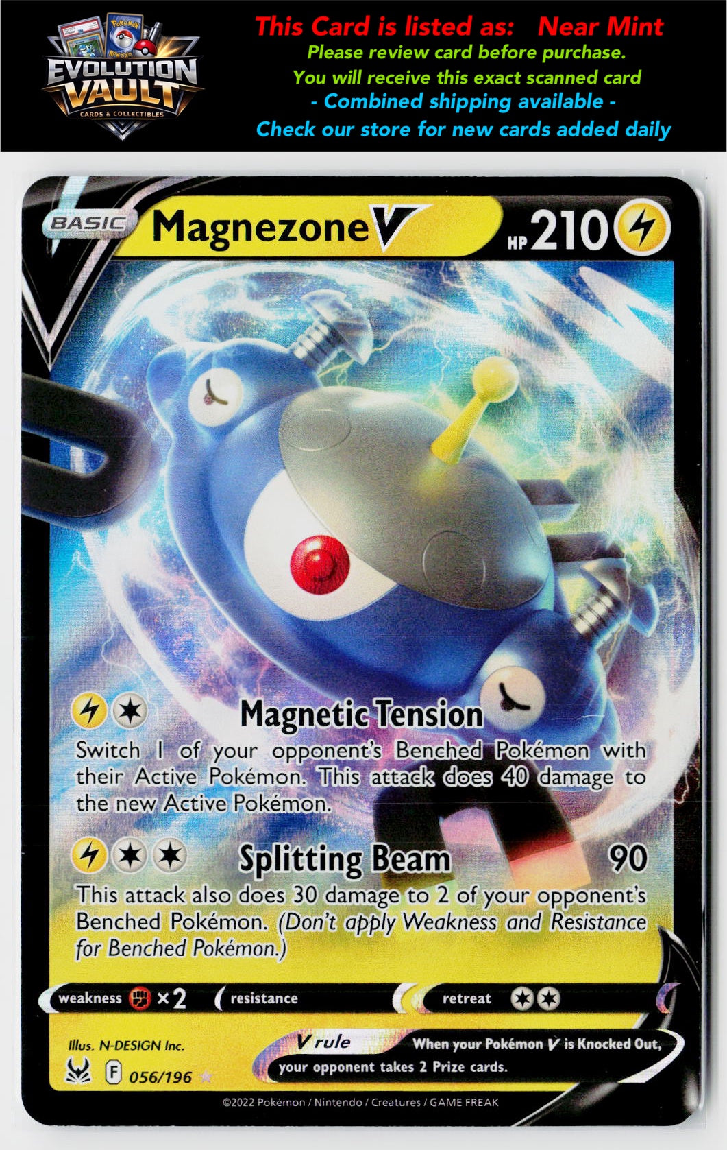 SWSH11: Lost Origin #056/196 Magnezone V