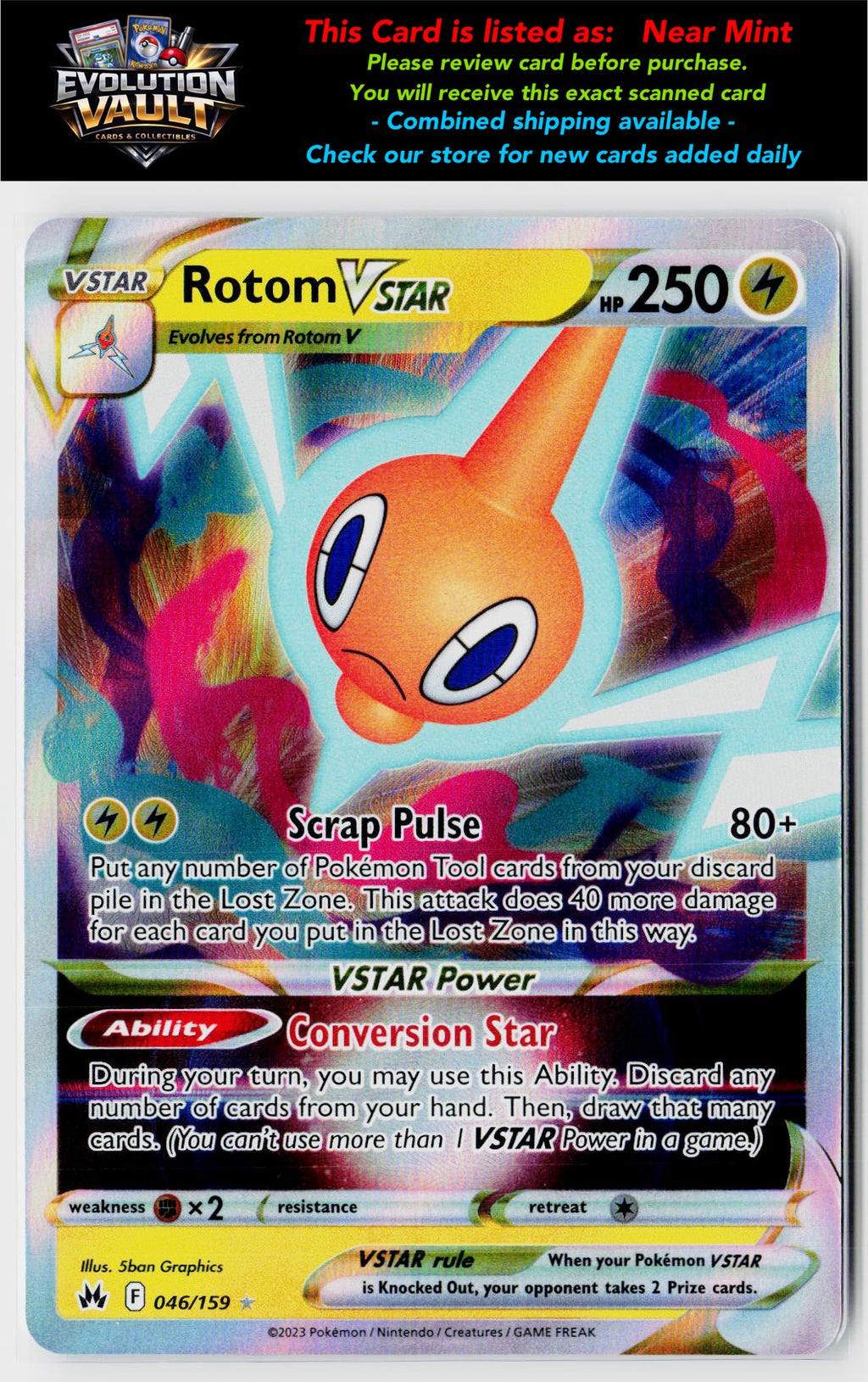 Crown Zenith #046/159 Rotom VSTAR