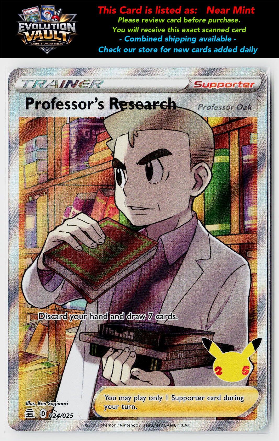 Celebrations #024/025 Professor's Research (Full Art)