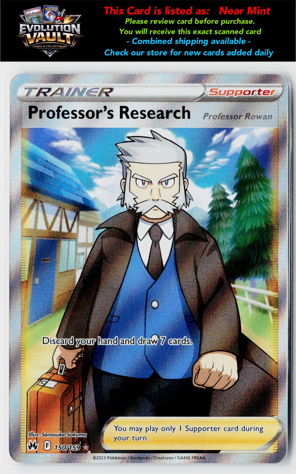 Crown Zenith #150/159 Professor's Research (Full Art)