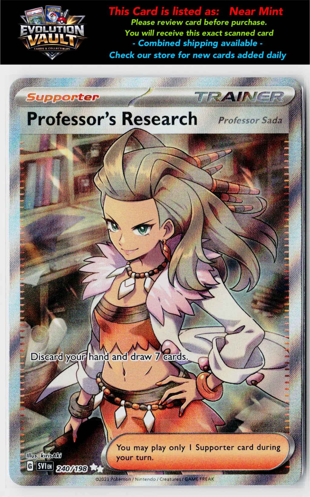 SV01: Scarlet & Violet Base Set #240/198 Professor's Research