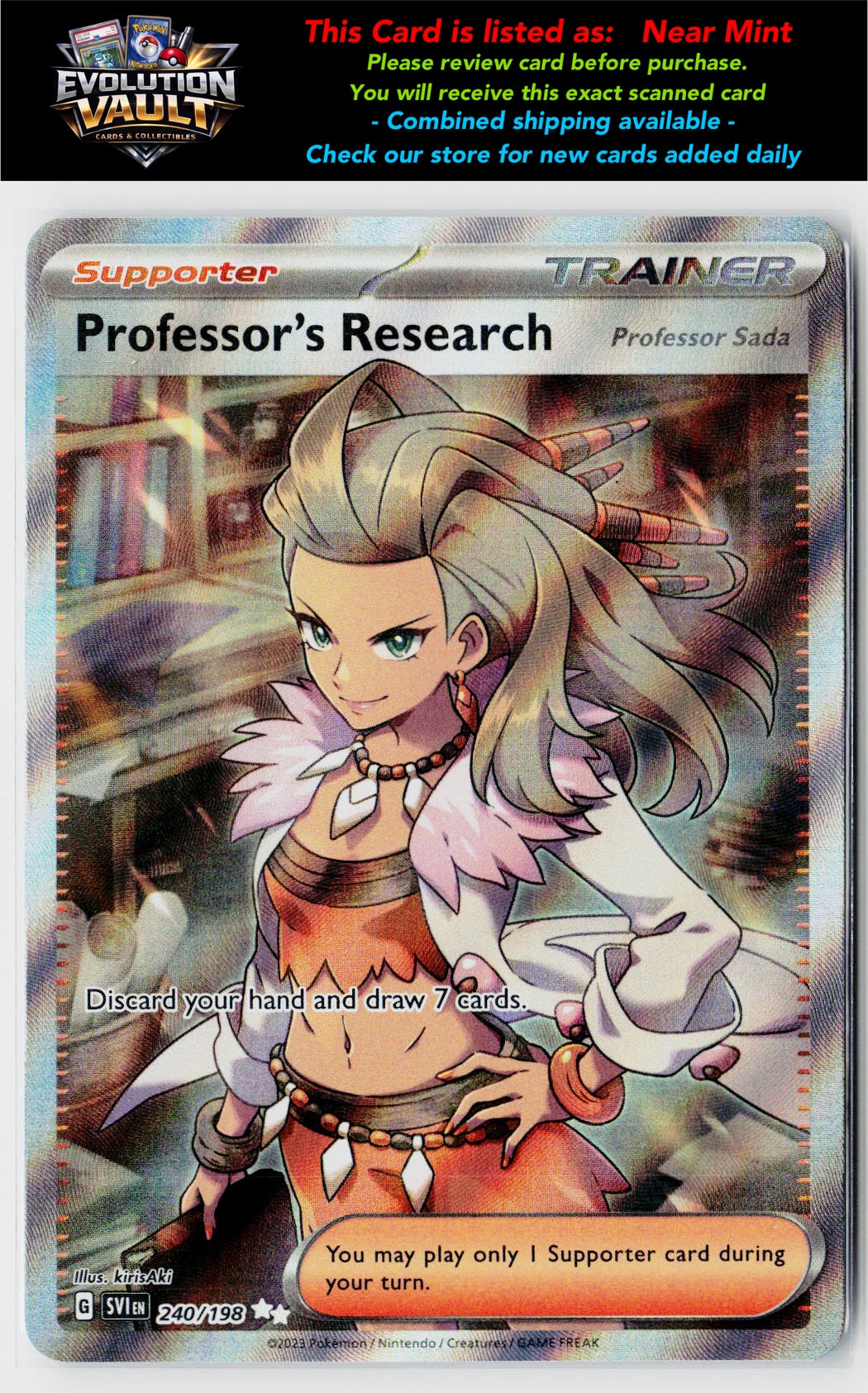 SV01: Scarlet & Violet Base Set #240/198 Professor's Research