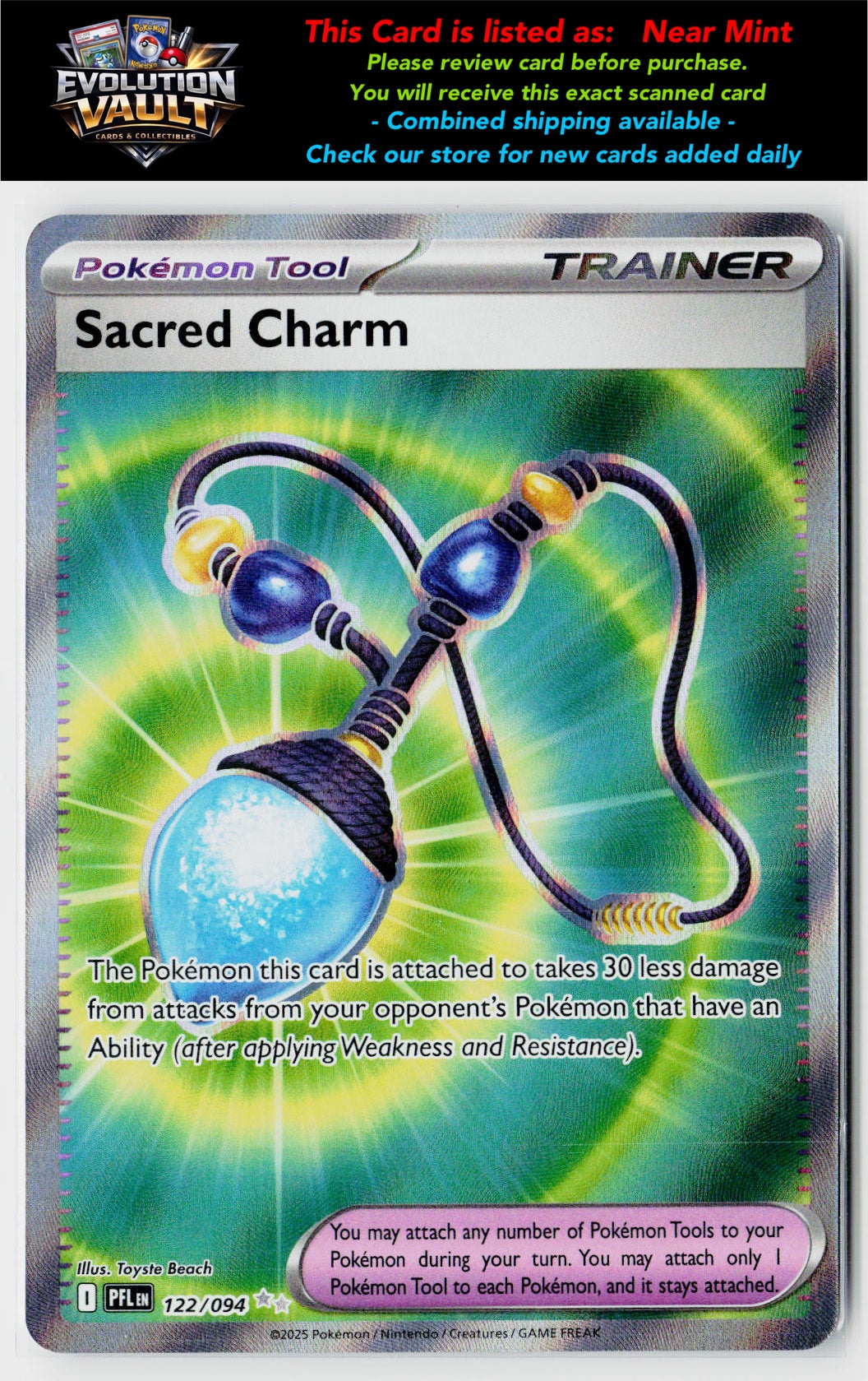 ME02: Phantasmal Flames #122/094 Sacred Charm