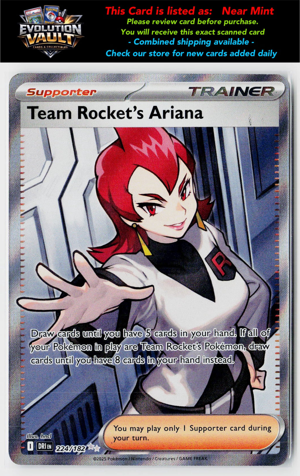 SV10: Destined Rivals #224/182 Team Rocket's Ariana