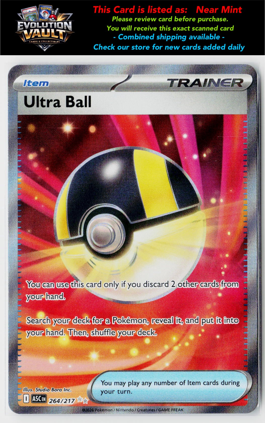 ME: Ascended Heroes #264/217 Ultra Ball