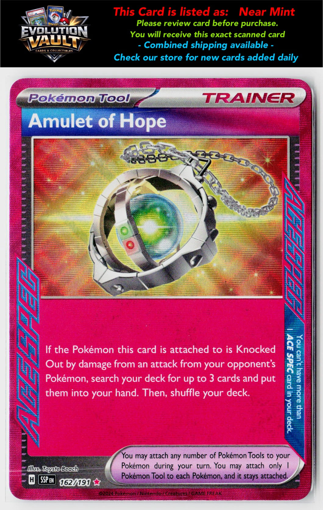 SV08: Surging Sparks #162/191 Amulet of Hope