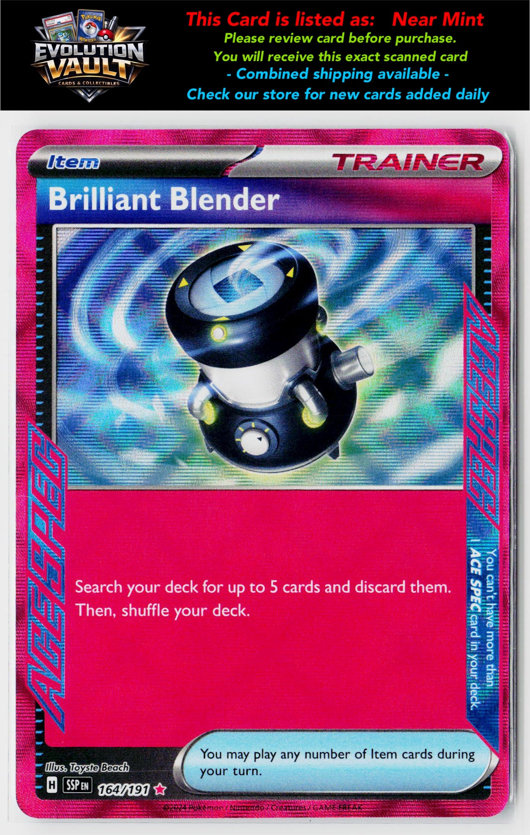 SV08: Surging Sparks #164/191 Brilliant Blender