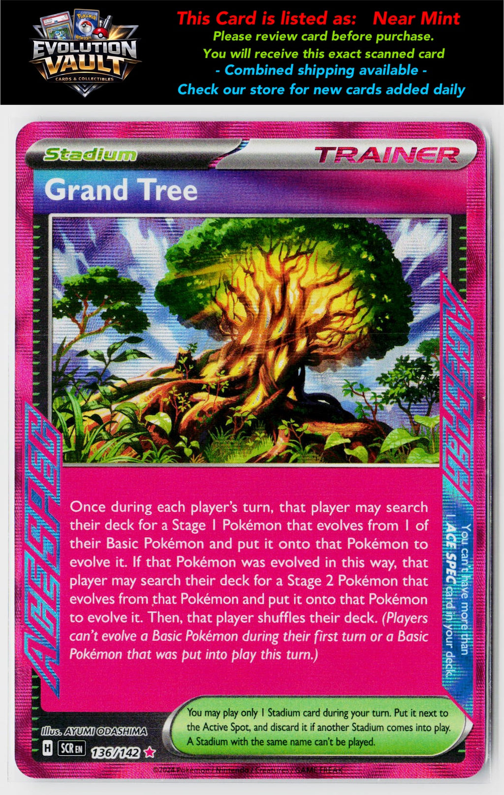 SV07: Stellar Crown #136/142 Grand Tree