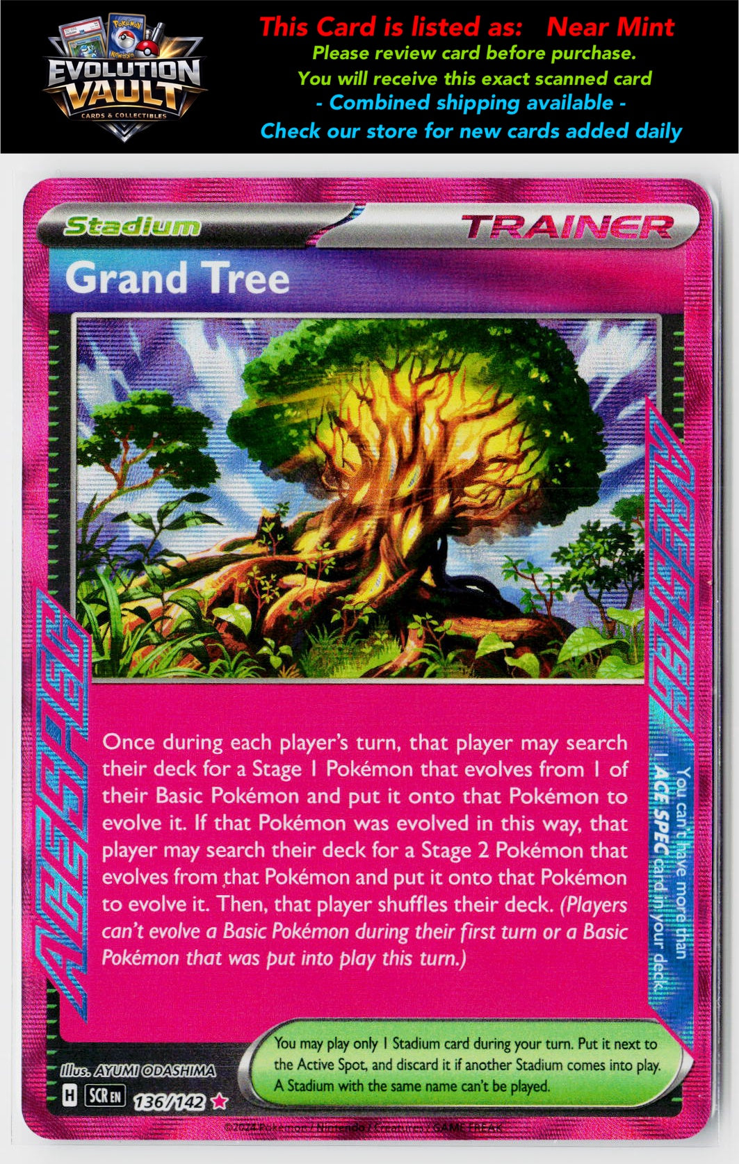 SV07: Stellar Crown #136/142 Grand Tree