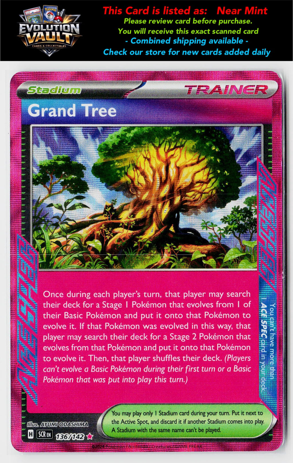 SV07: Stellar Crown #136/142 Grand Tree
