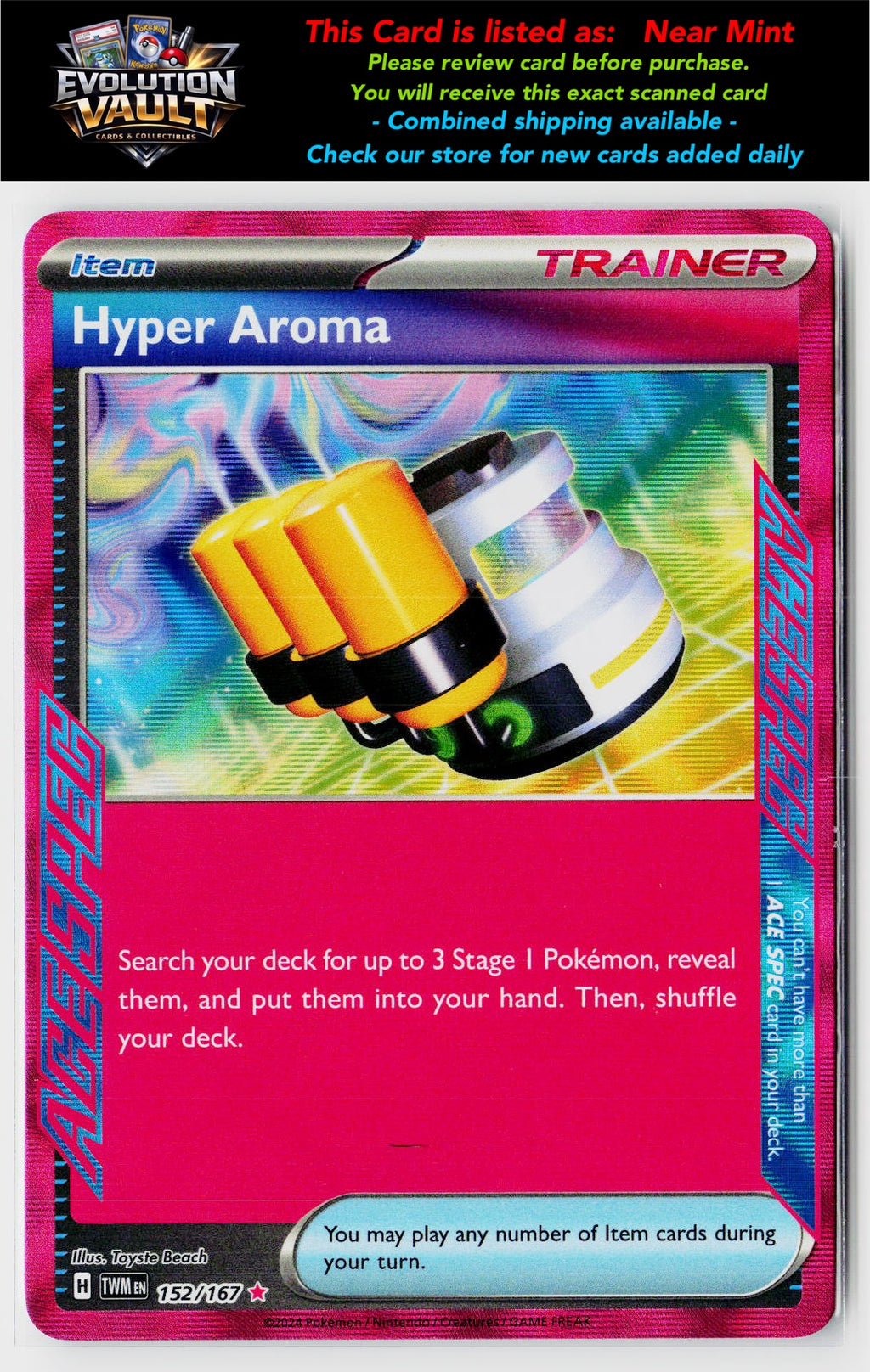 SV06: Twilight Masquerade #152/167 Hyper Aroma