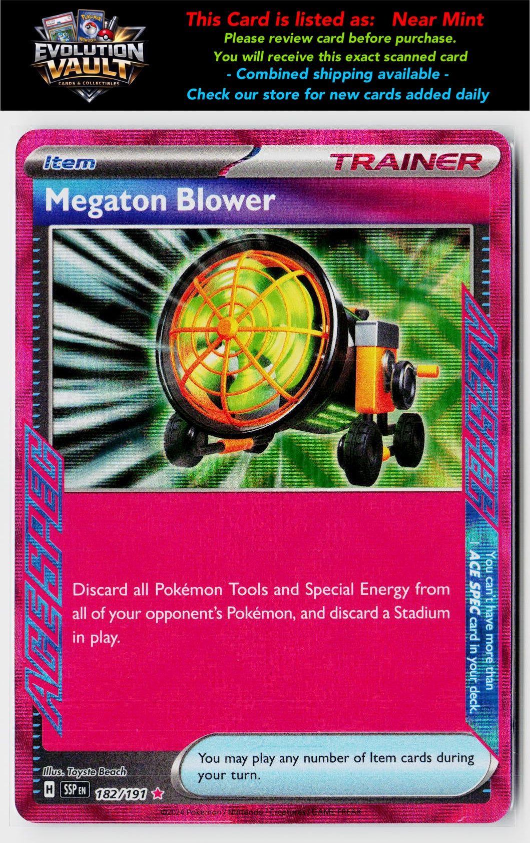 SV08: Surging Sparks #182/191 Megaton Blower