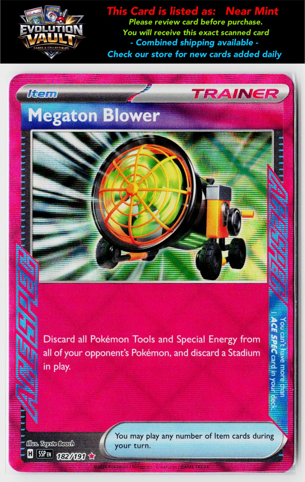 SV08: Surging Sparks #182/191 Megaton Blower
