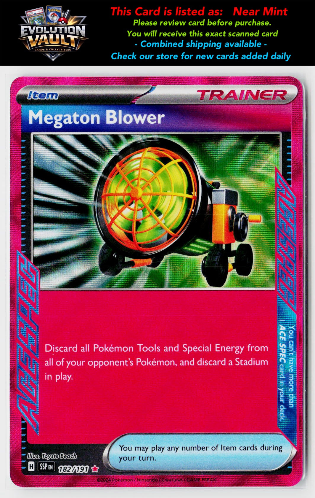 SV08: Surging Sparks #182/191 Megaton Blower