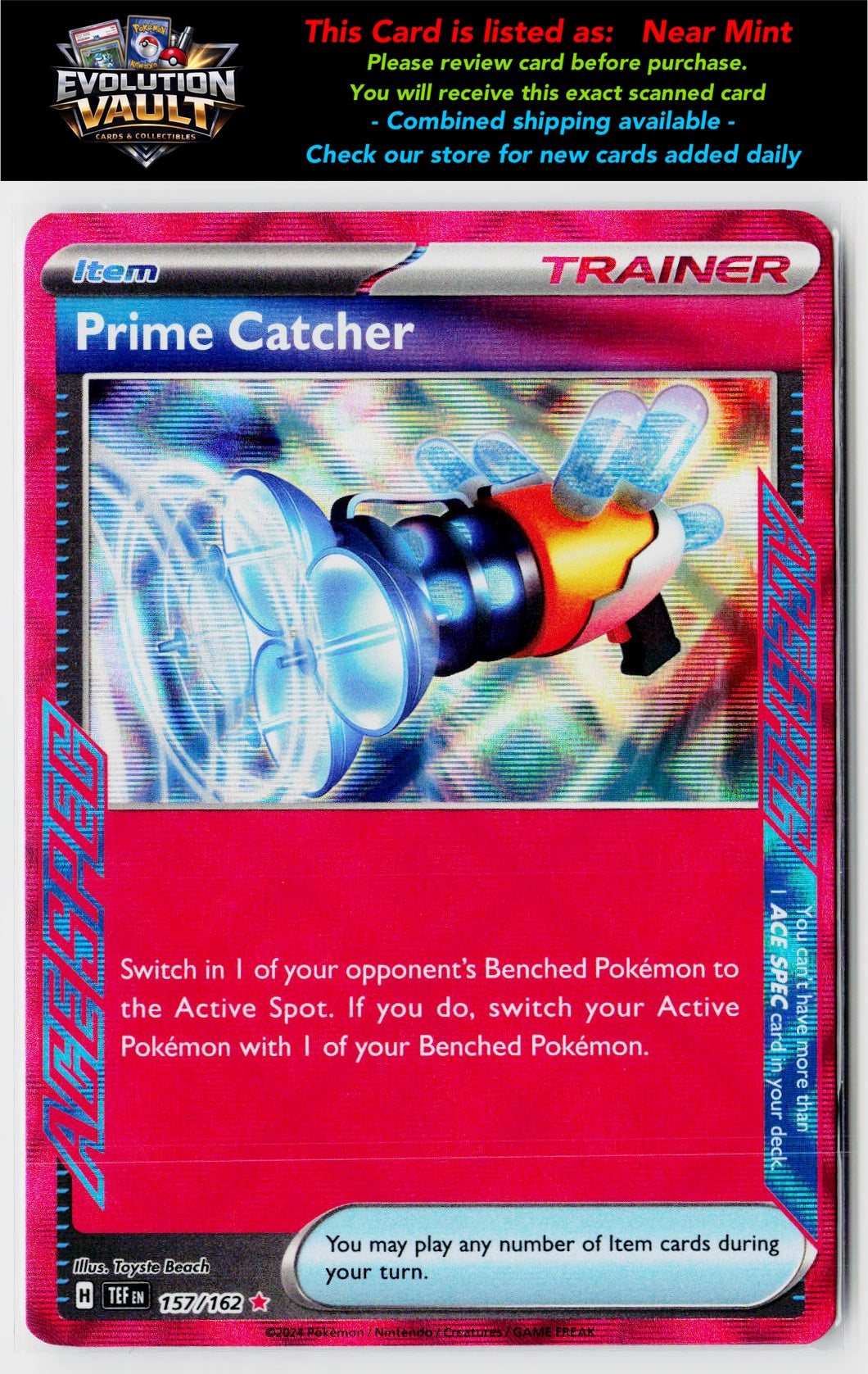 SV: Prismatic Evolutions #119/131 Prime Catcher