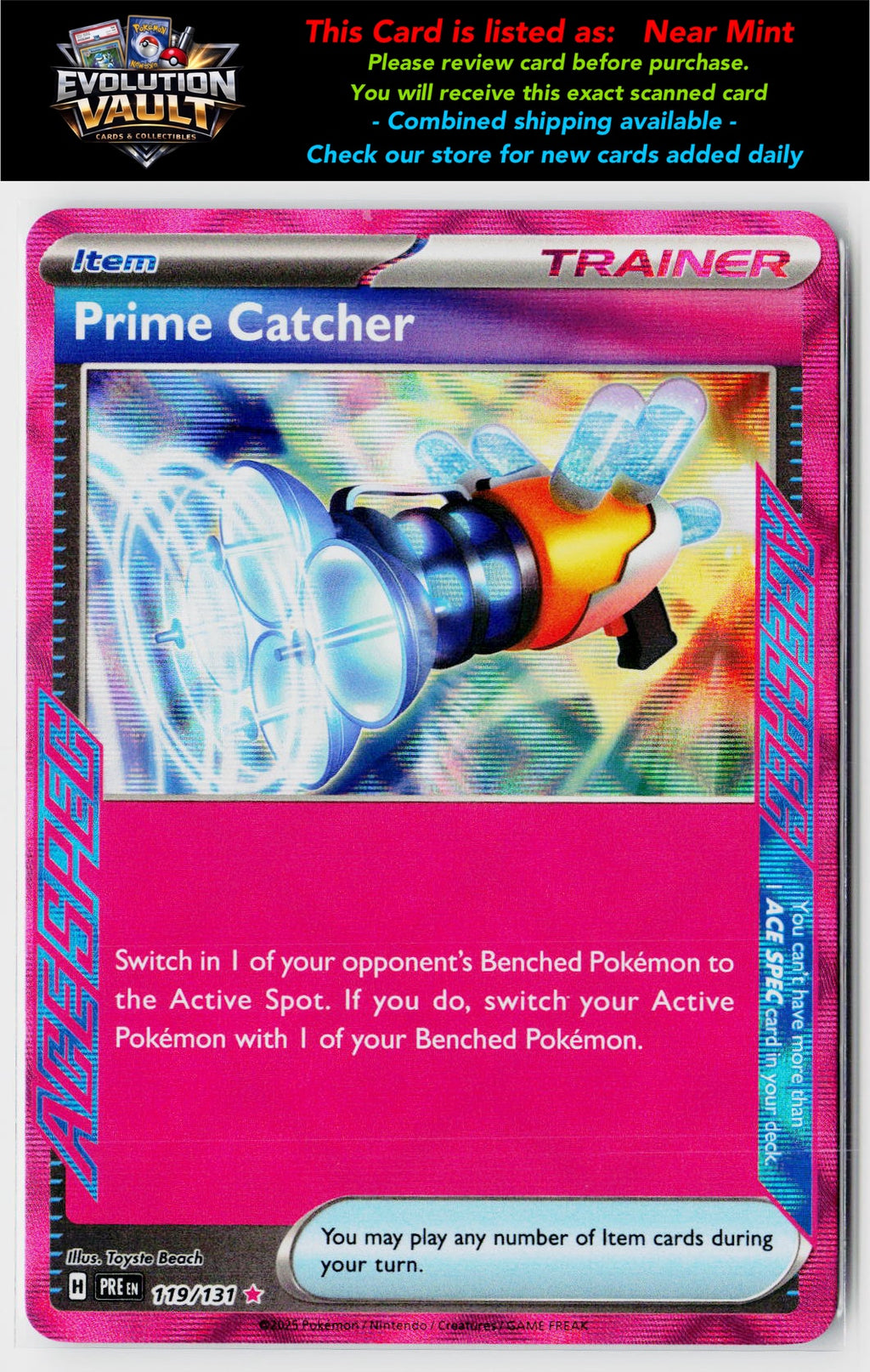 SV: Prismatic Evolutions #119/131 Prime Catcher