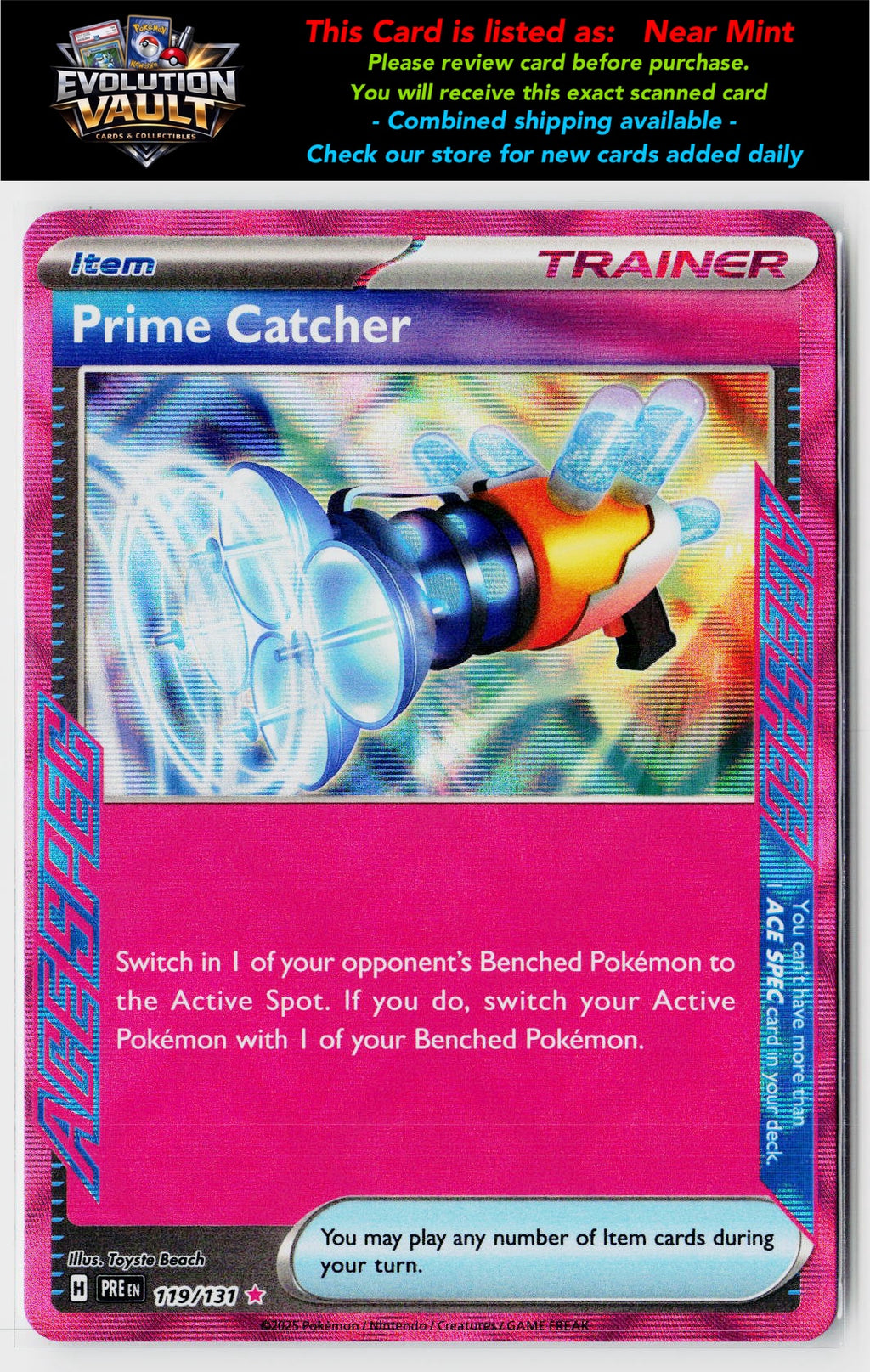 SV: Prismatic Evolutions #119/131 Prime Catcher