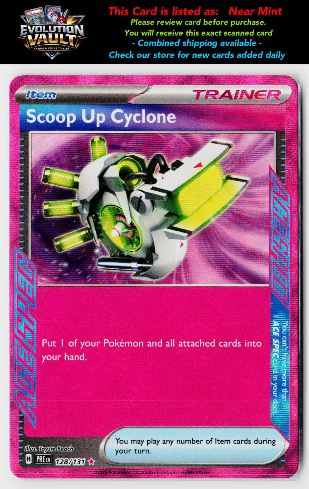 SV: Prismatic Evolutions #128/131 Scoop Up Cyclone