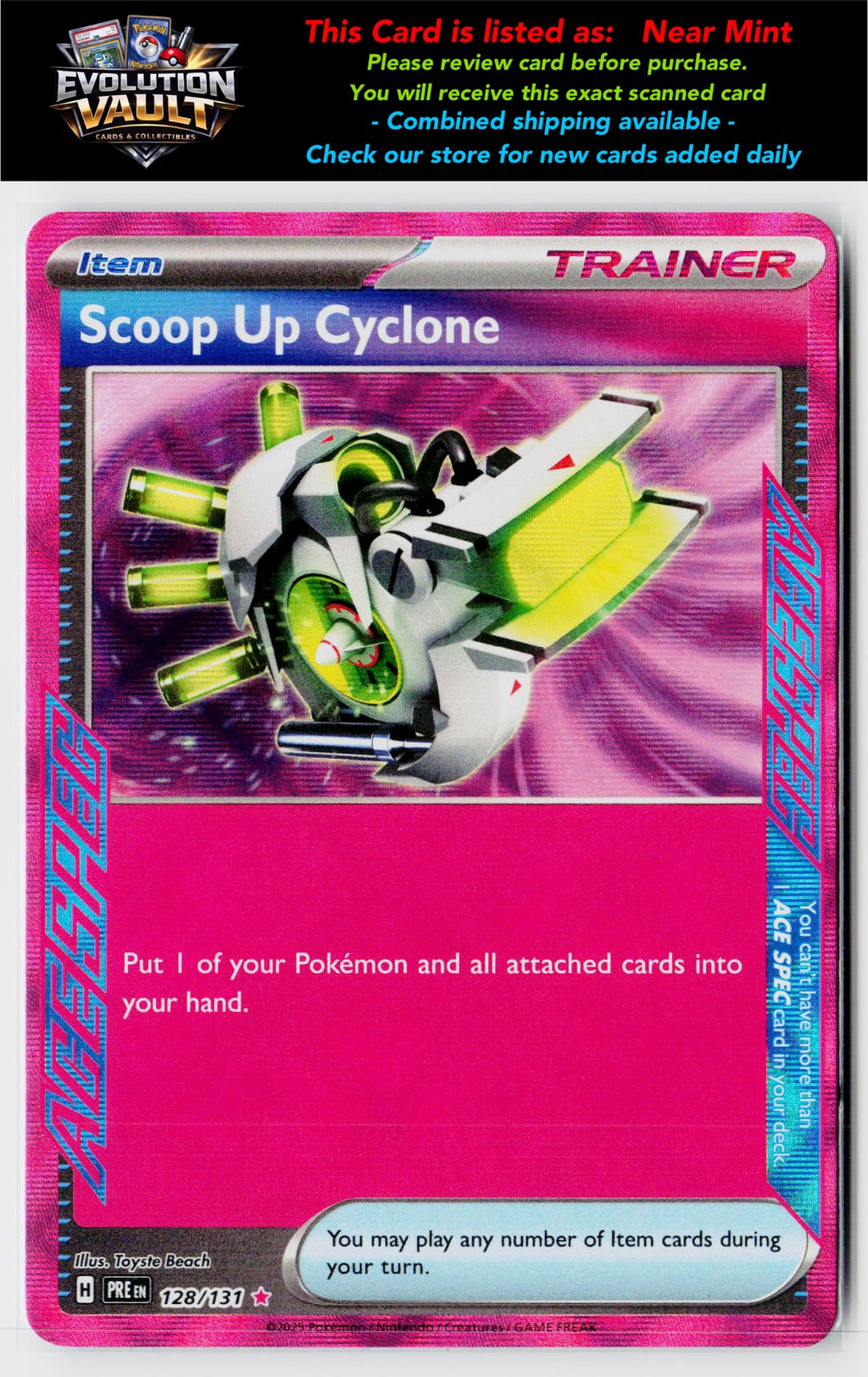SV: Prismatic Evolutions #128/131 Scoop Up Cyclone