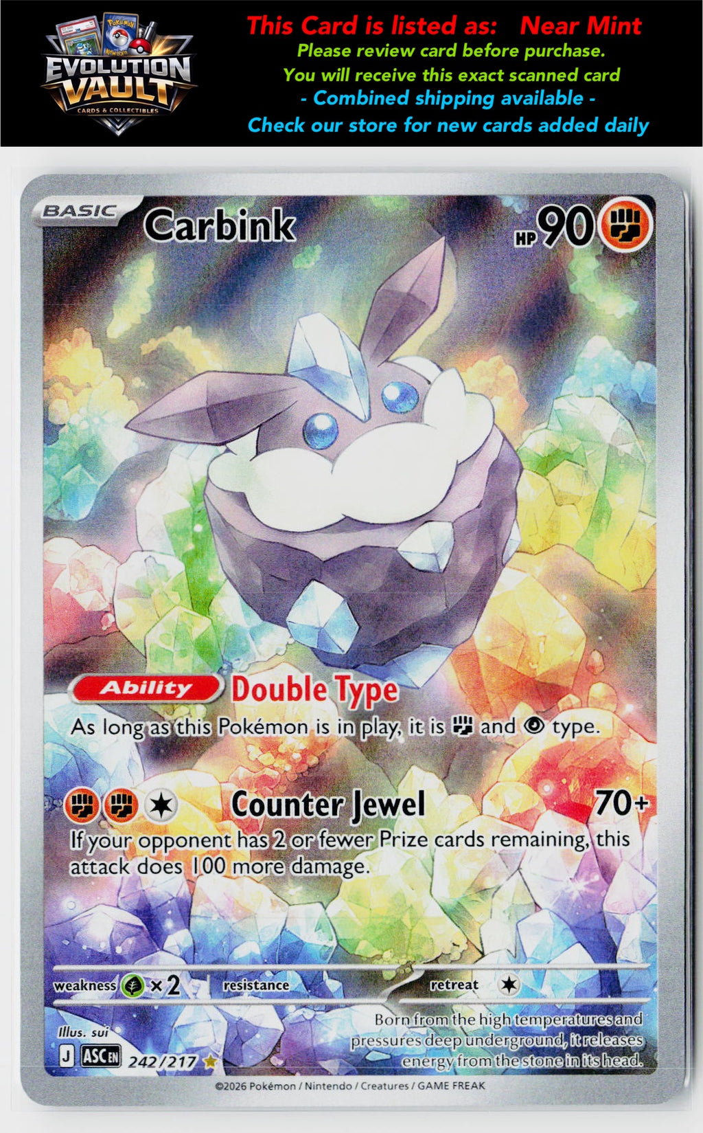ME: Ascended Heroes #242/217 Carbink