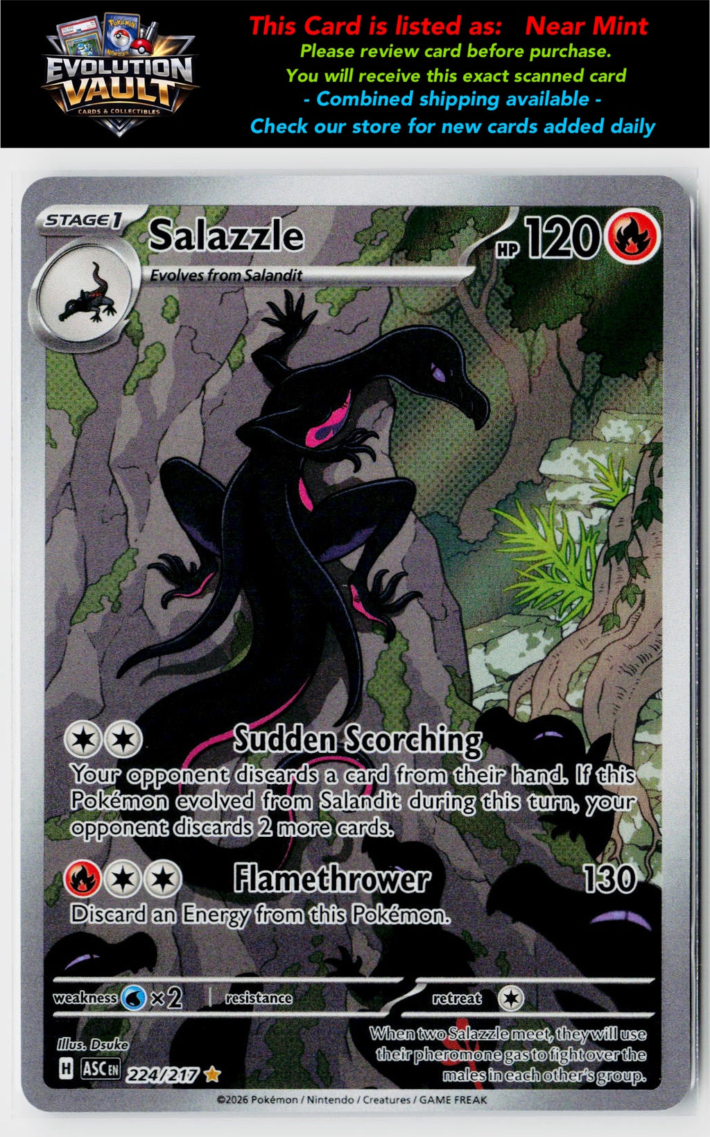 ME: Ascended Heroes #224/217 Salazzle