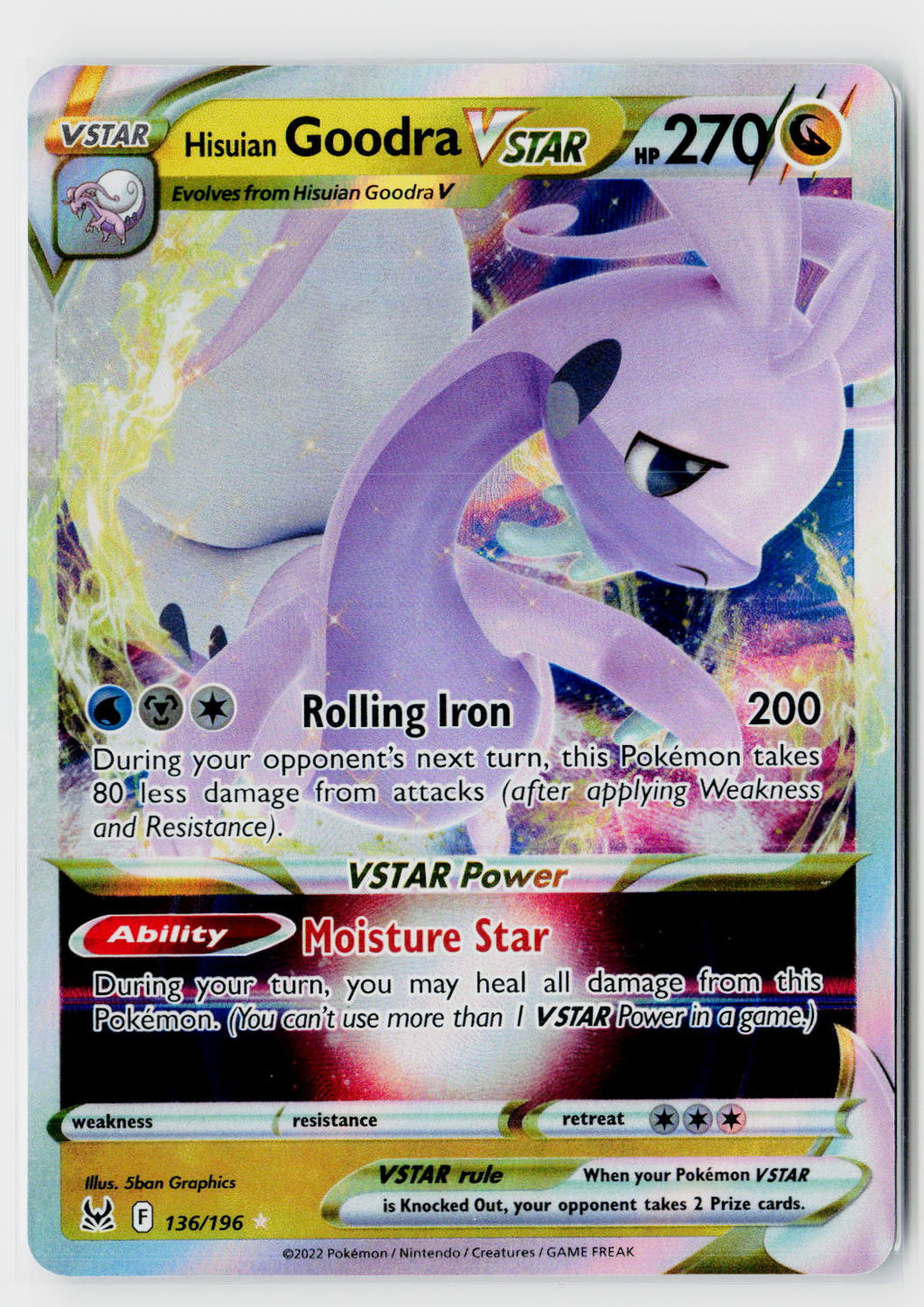 SWSH11: Lost Origin #136/196 Hisuian Goodra VSTAR