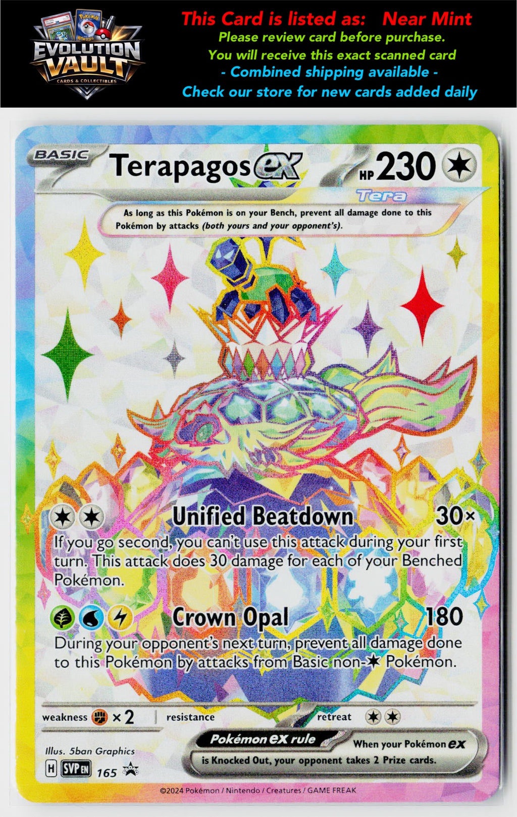 SV: Scarlet & Violet Promo Cards #165 Terapagos ex