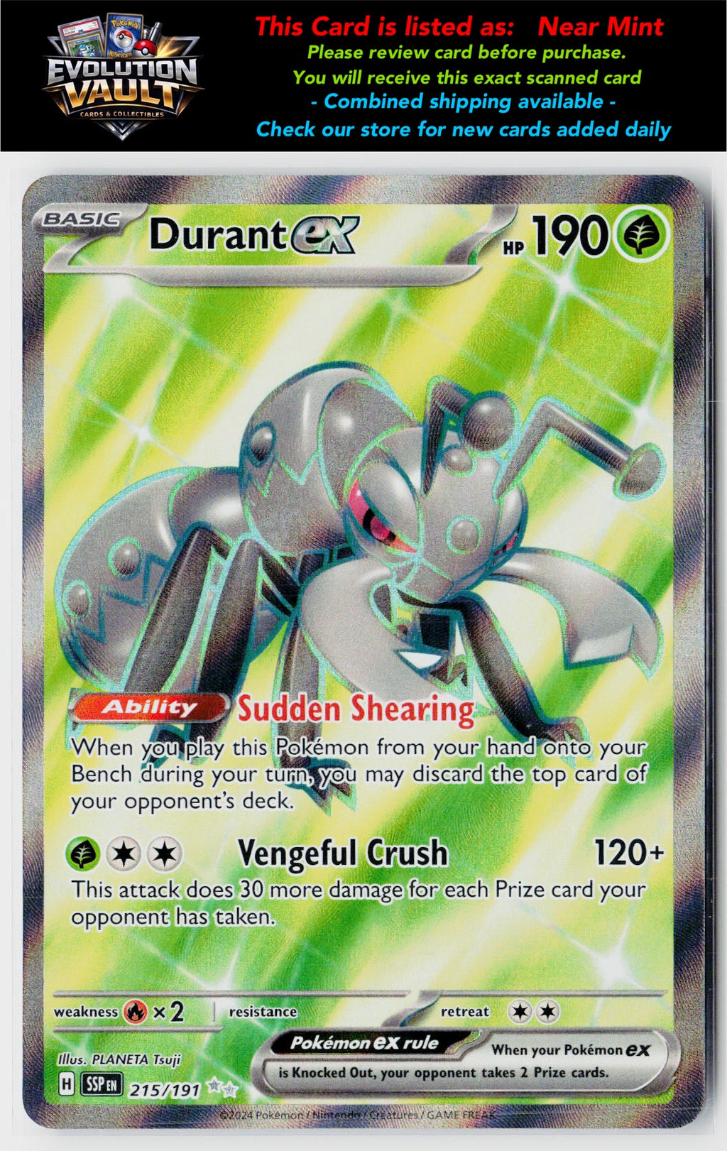 SV08: Surging Sparks #215/191 Durant ex