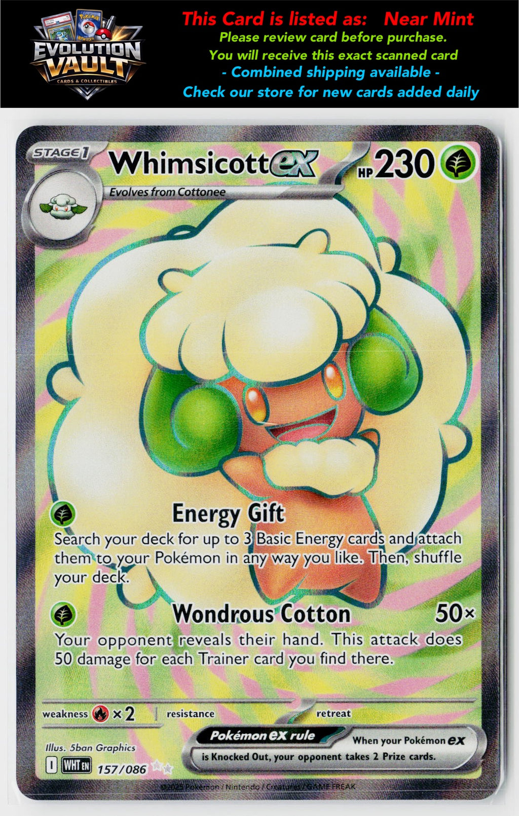SV: White Flare #157/086 Whimsicott ex