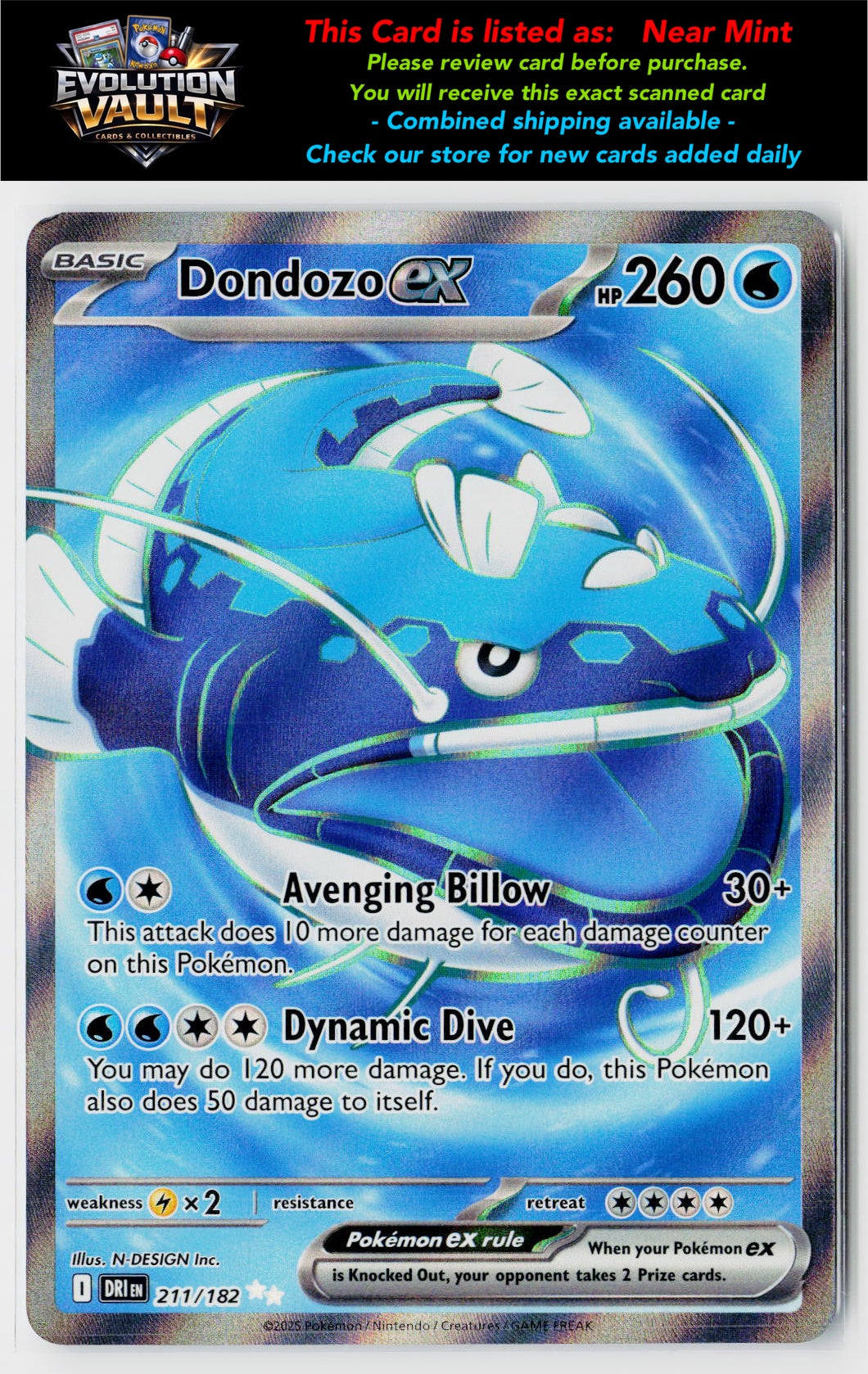 SV10: Destined Rivals #211/182 Dondozo ex