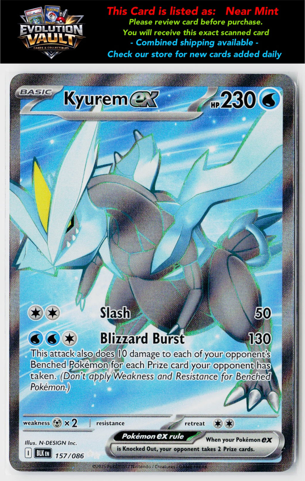 SV: Black Bolt #157/086 Kyurem ex