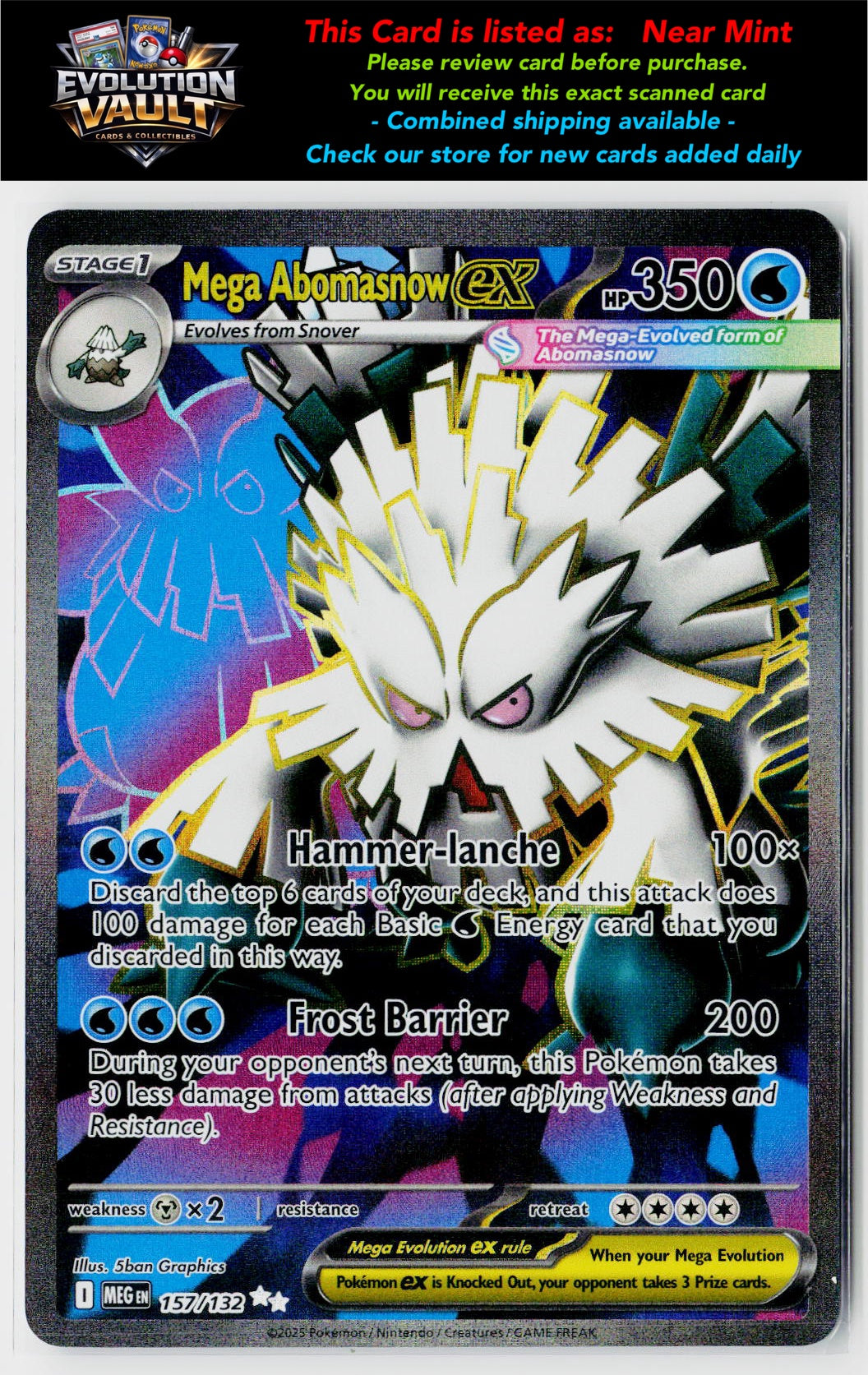 ME01: Mega Evolution #157/132 Mega Abomasnow ex