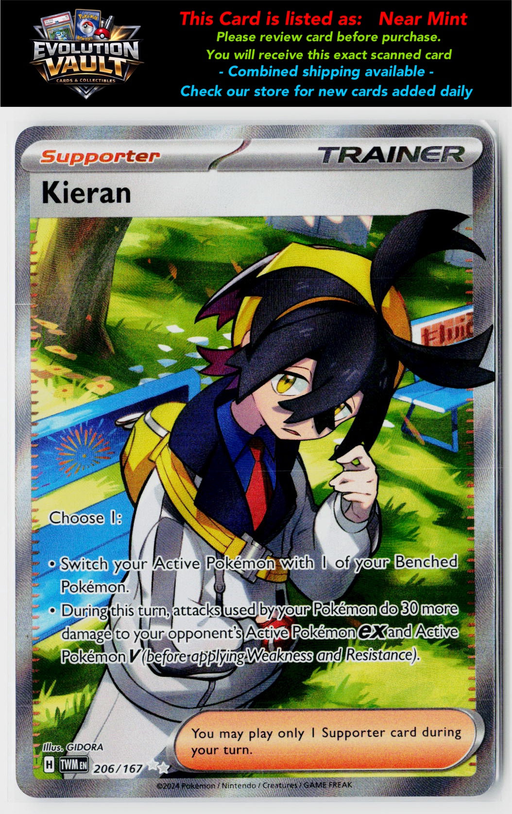 SV06: Twilight Masquerade #206/167 Kieran