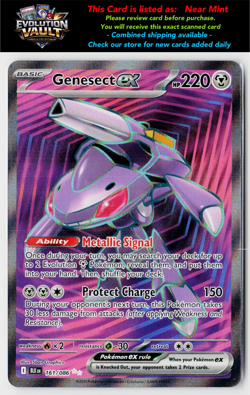 SV: Black Bolt #161/086 Genesect ex