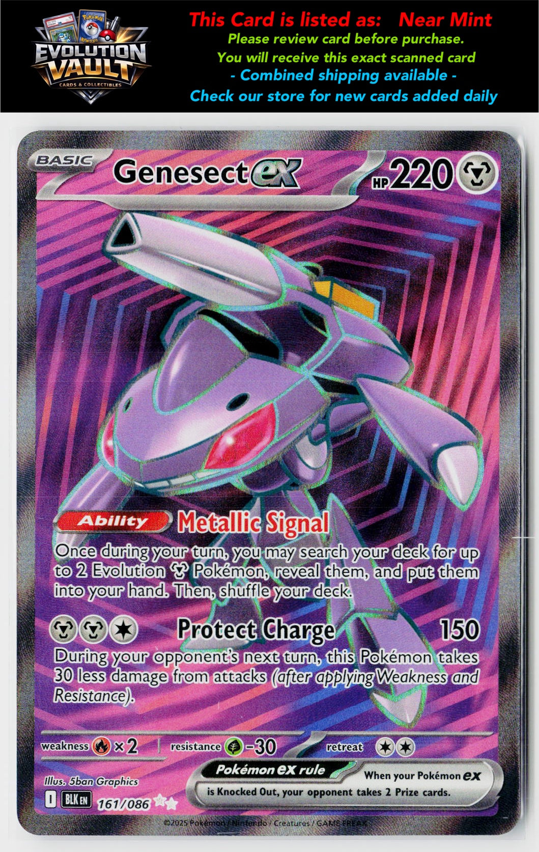 SV: Black Bolt #161/086 Genesect ex