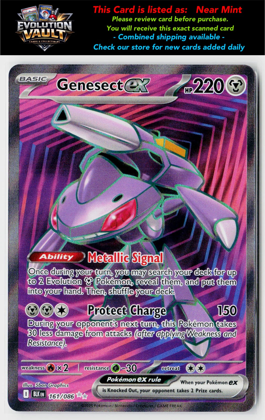 SV: Black Bolt #161/086 Genesect ex