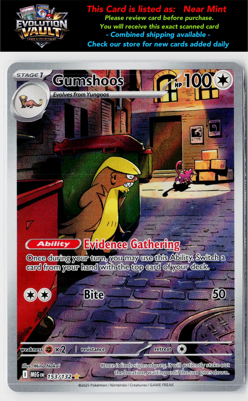 ME01: Mega Evolution #153/132 Gumshoos