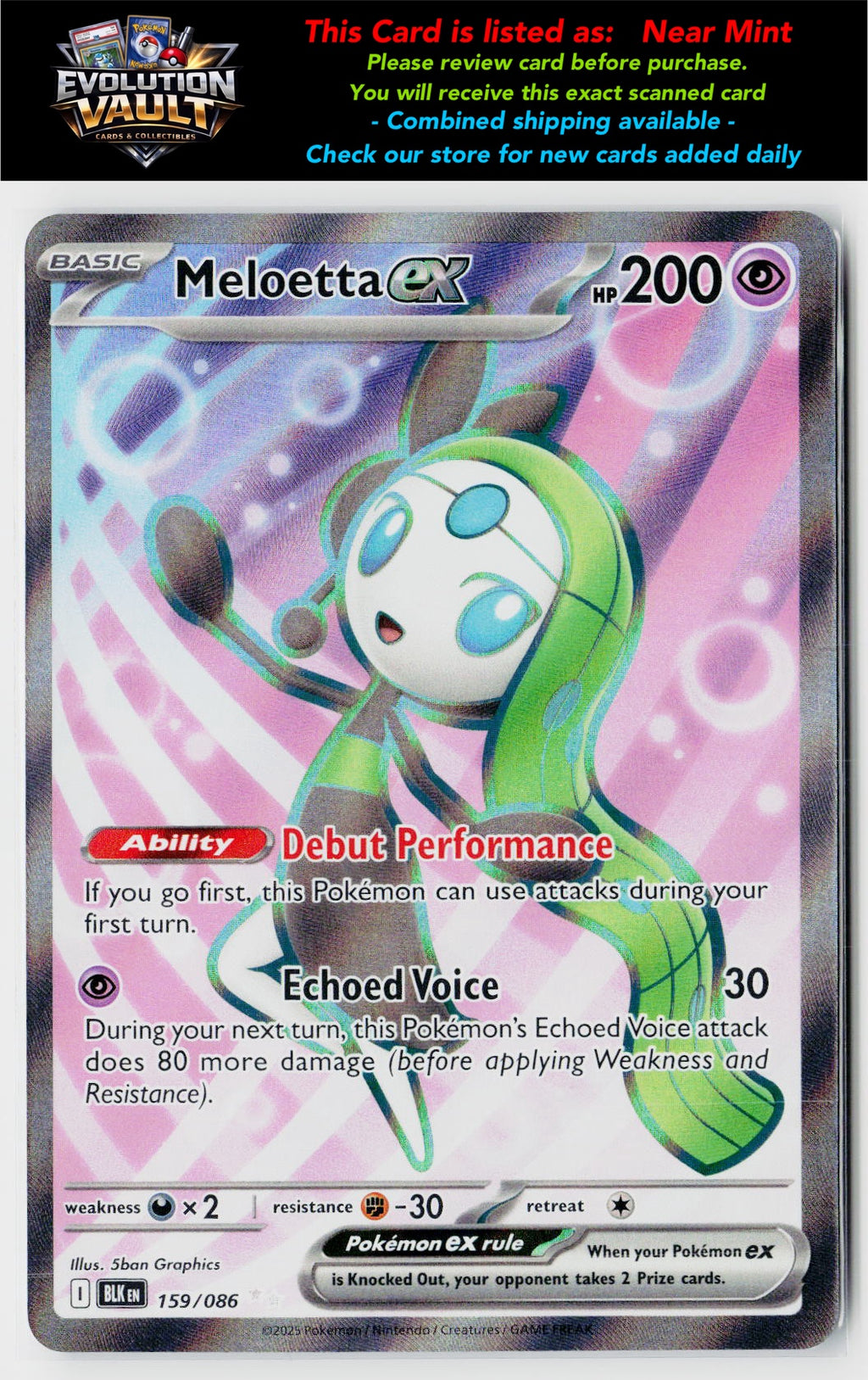 SV: Black Bolt #159/086 Meloetta ex