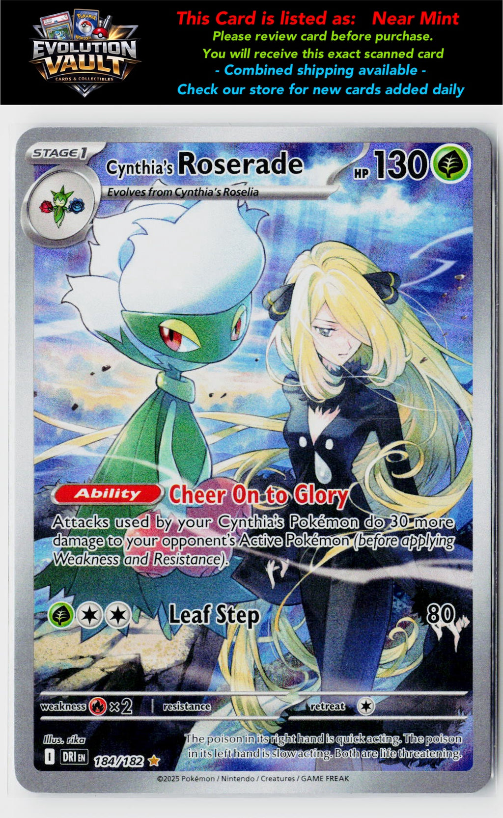 SV10: Destined Rivals #184/182 Cynthia's Roserade