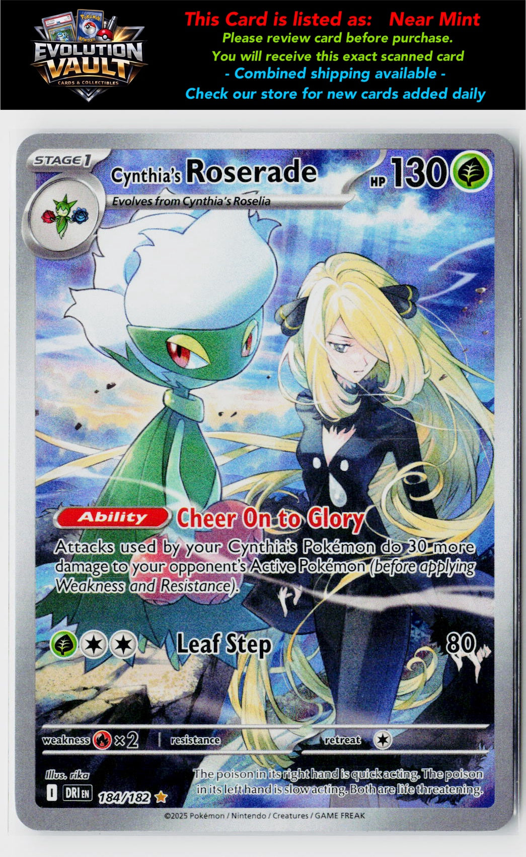 SV10: Destined Rivals #184/182 Cynthia's Roserade