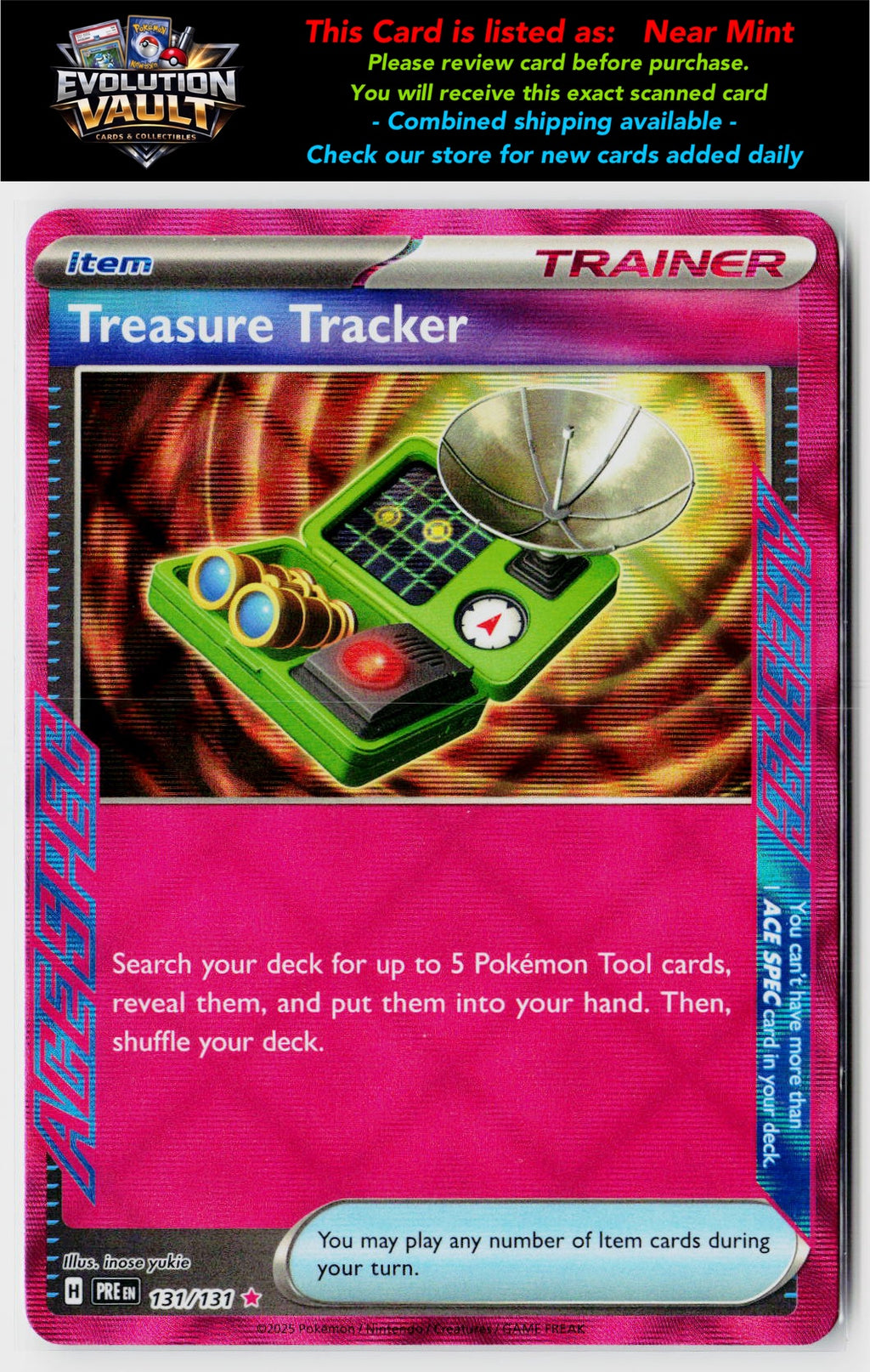 SV: Prismatic Evolutions #131/131 Treasure Tracker