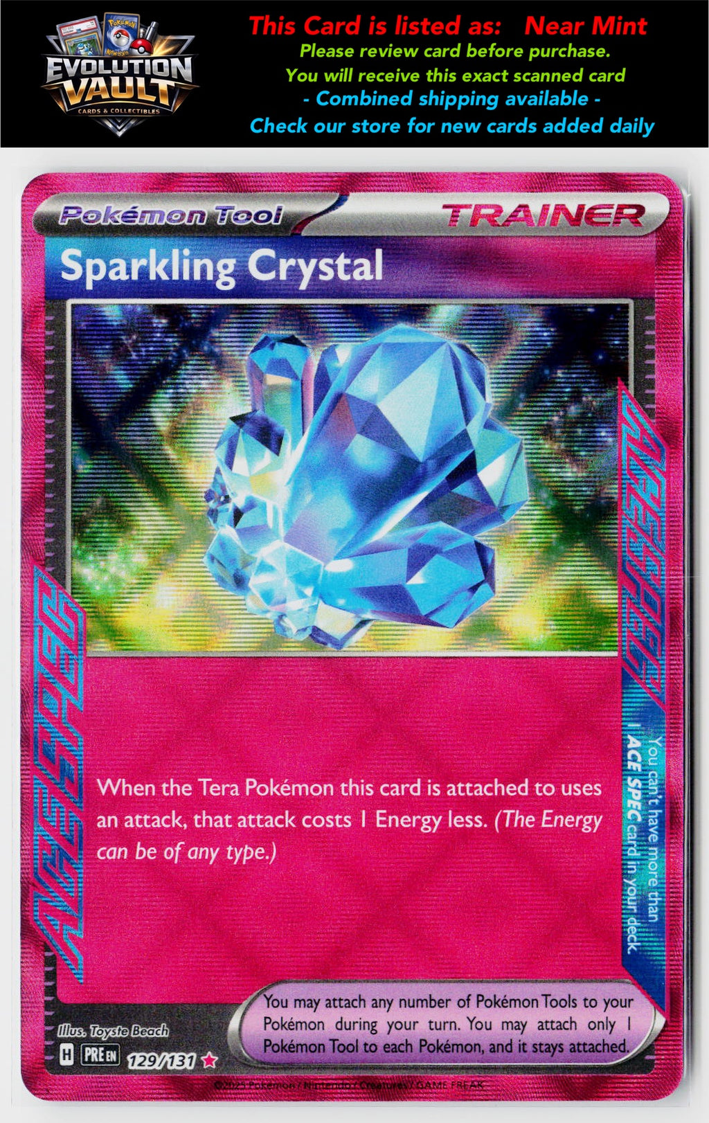 SV: Prismatic Evolutions #129/131 Sparkling Crystal
