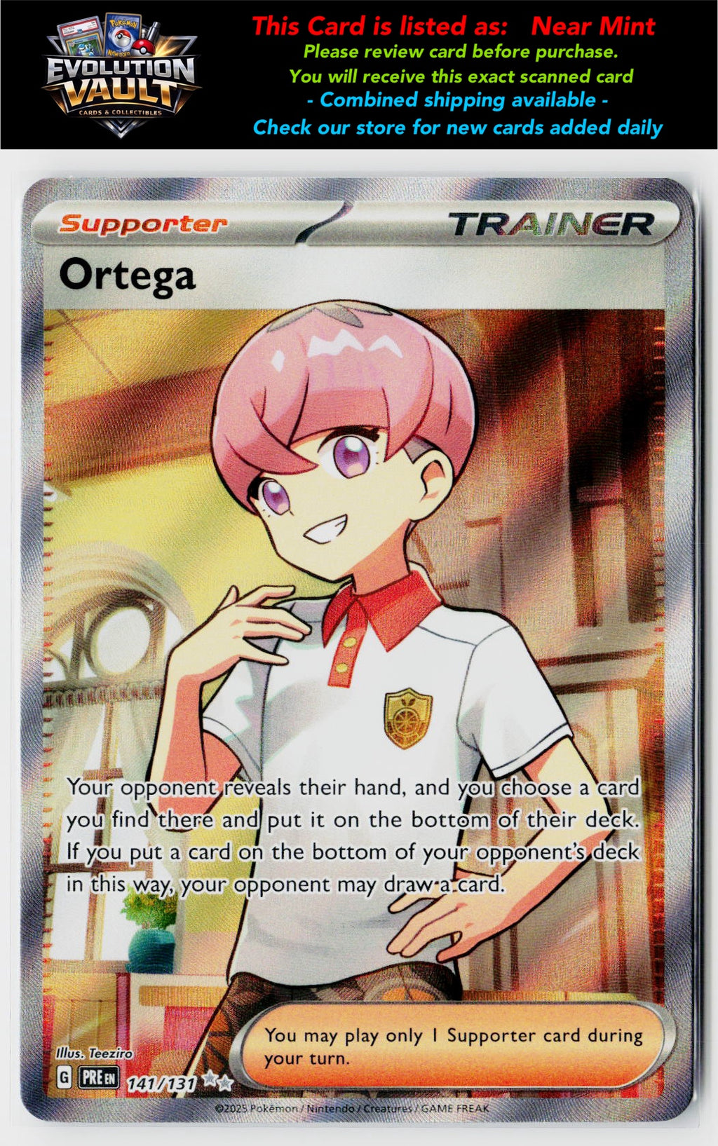 SV: Prismatic Evolutions #141/131 Ortega