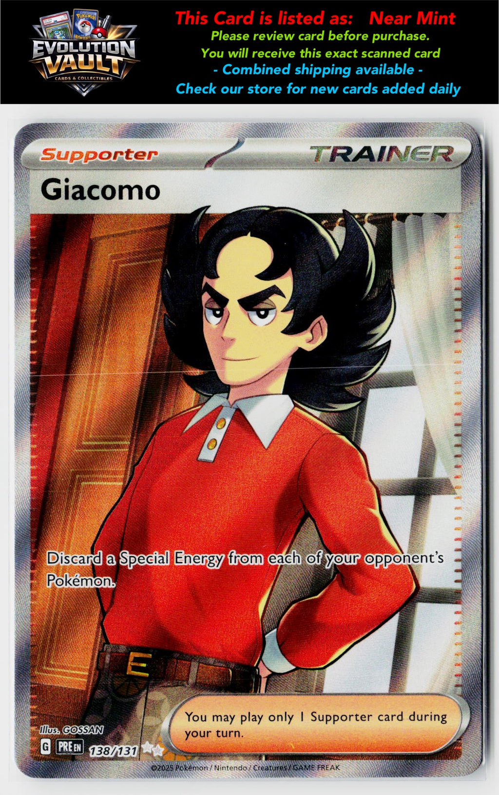 SV: Prismatic Evolutions #138/131 Giacomo