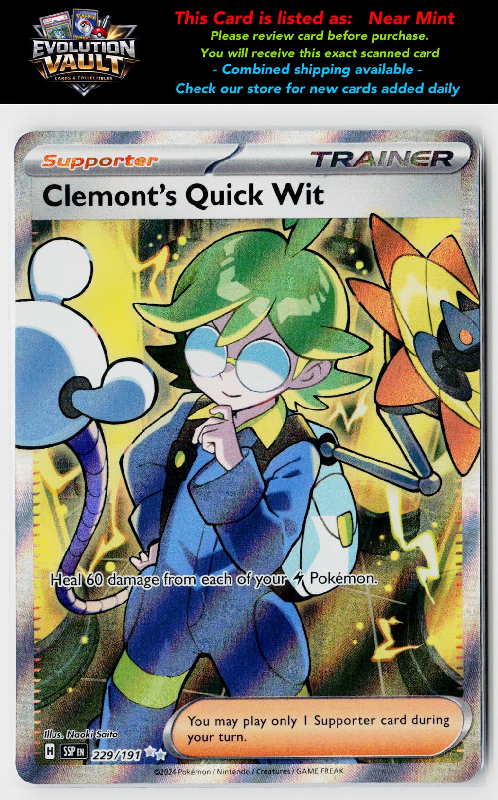SV08: Surging Sparks #229/191 Clemont's Quick Wit