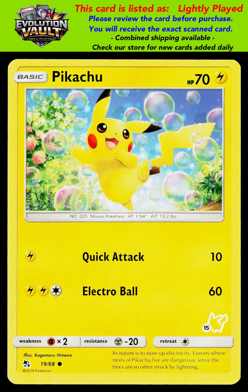 Battle Academy #019/068 Pikachu