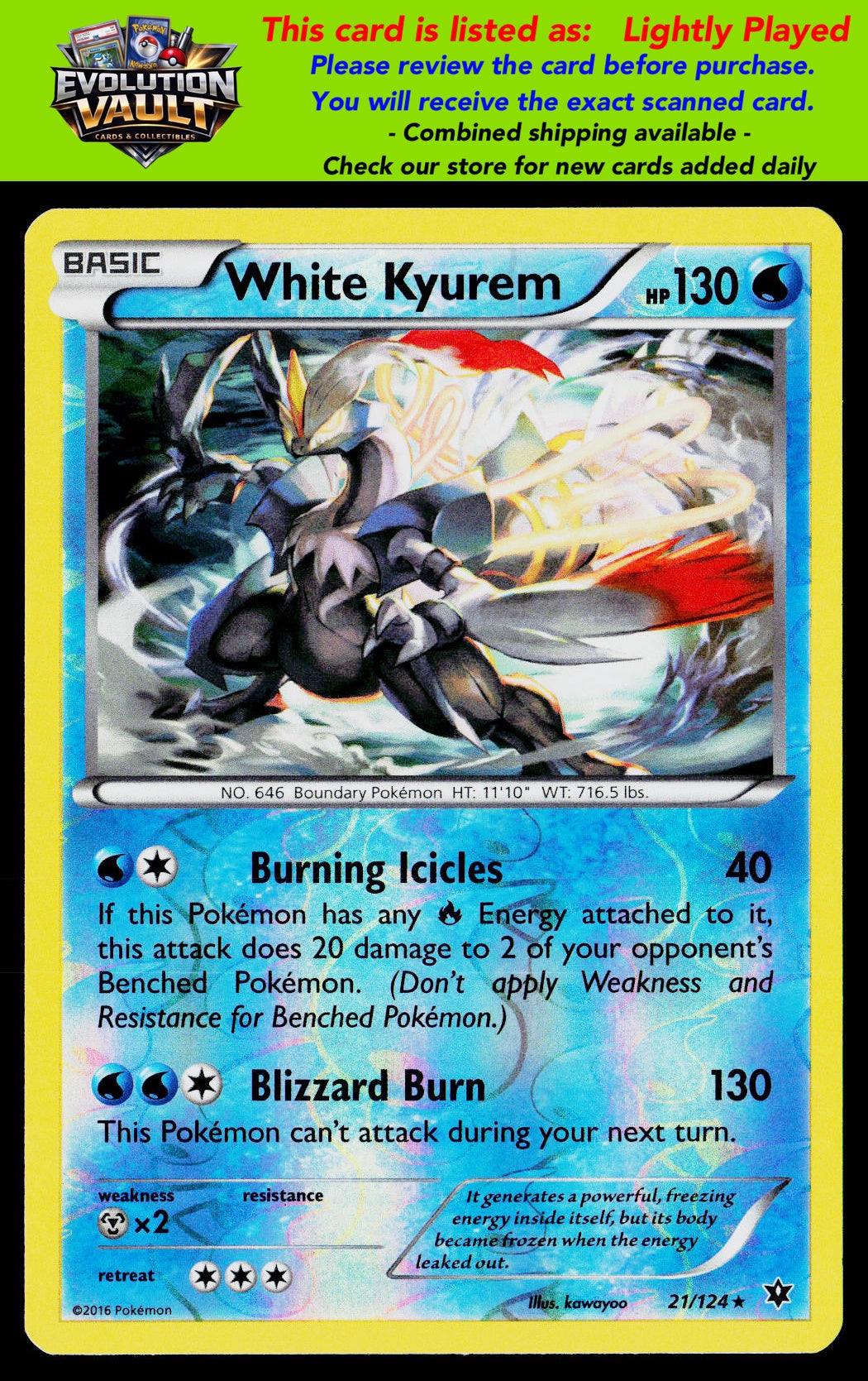 Deck Exclusives #021/124 White Kyurem